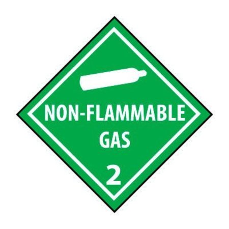 NATIONAL MARKER CO DOT Placard - Non Flammable Gas 2 DL6P